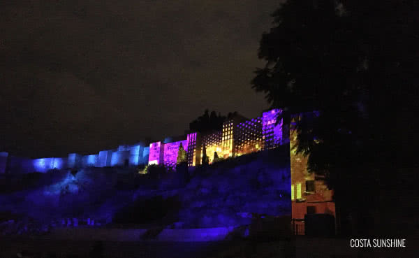 Video projection on the Alcazaba